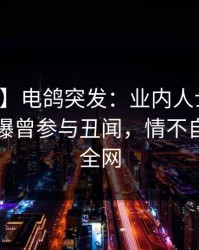 【爆料】电鸽突发：业内人士在夜间时刻被曝曾参与丑闻，情不自禁席卷全网
