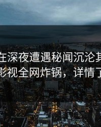 圈内人在深夜遭遇秘闻沉沦其中，香蕉影视全网炸锅，详情了解